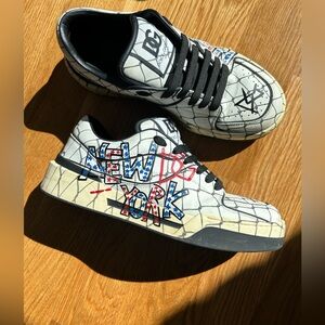 Men’s Dolce & Gabbana Limited Edition Painted Leather Roma Sneaker